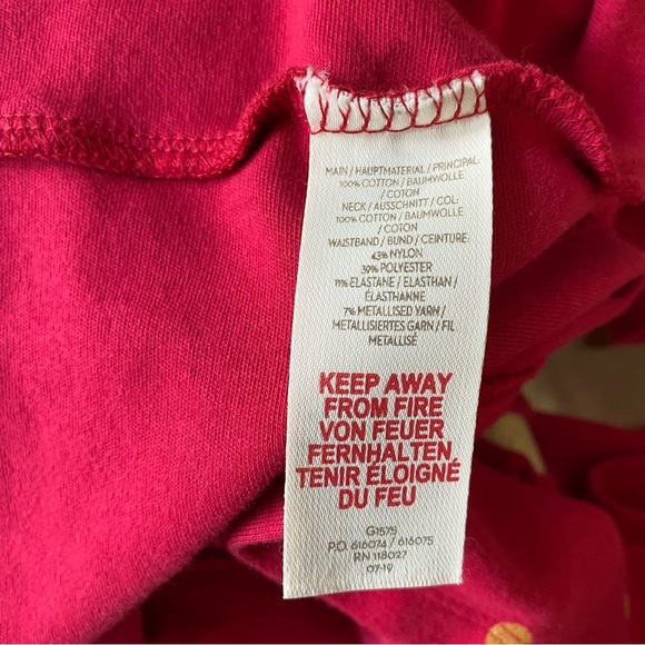 Mini Boden Red Gold Dot Long Sleeve Asymmetrical Dress 5t - Picture 11 of 11